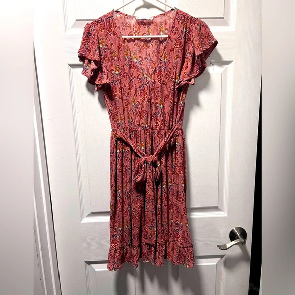 Mango Dress Size 4 Dark Dusty Rose - Picture 1 of 4